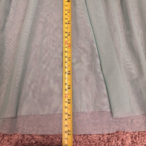 Arizona Jean Co Embroidered Mint Green Sheer Bell Sleeve blouse Top Size XL - Picture 10 of 10